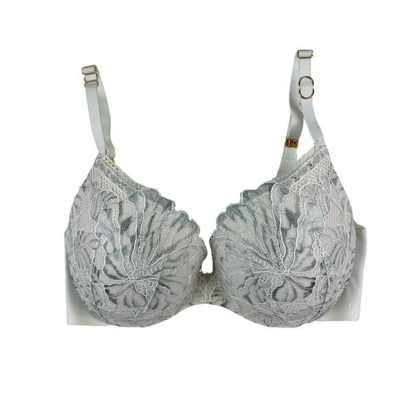 Incredible by Victoria's Secret 32DD Embroidered Floral Lace Bra - Picture 1 of 12